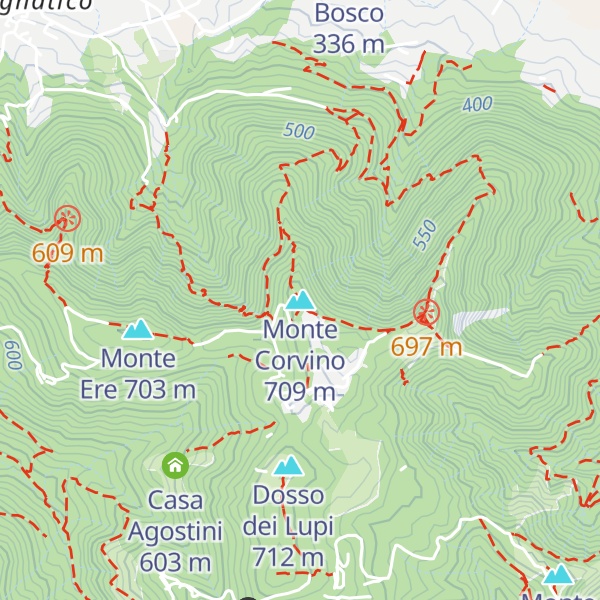 Map of Monte Corvino
