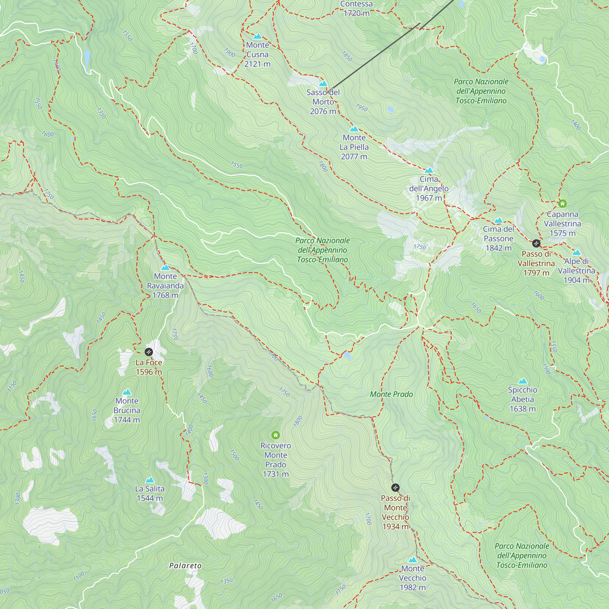 Rifugio Bargetana map