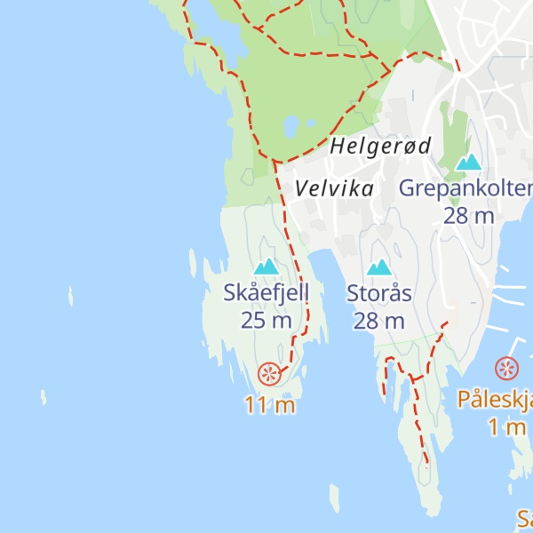 Map of Skåefjell