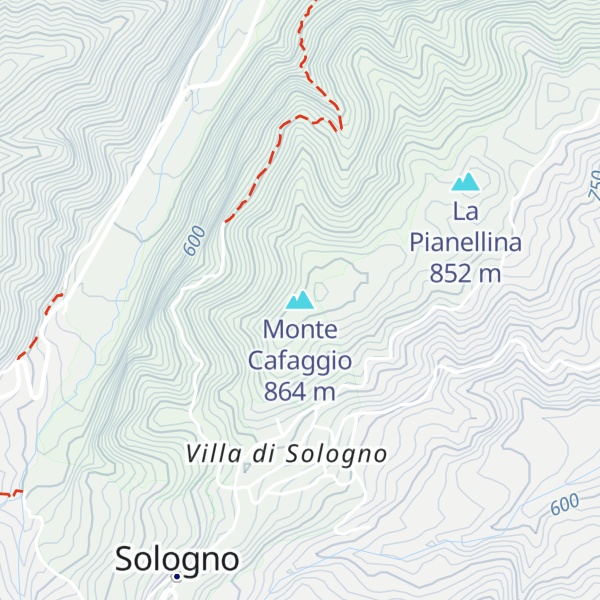 Map of Monte Cafaggio