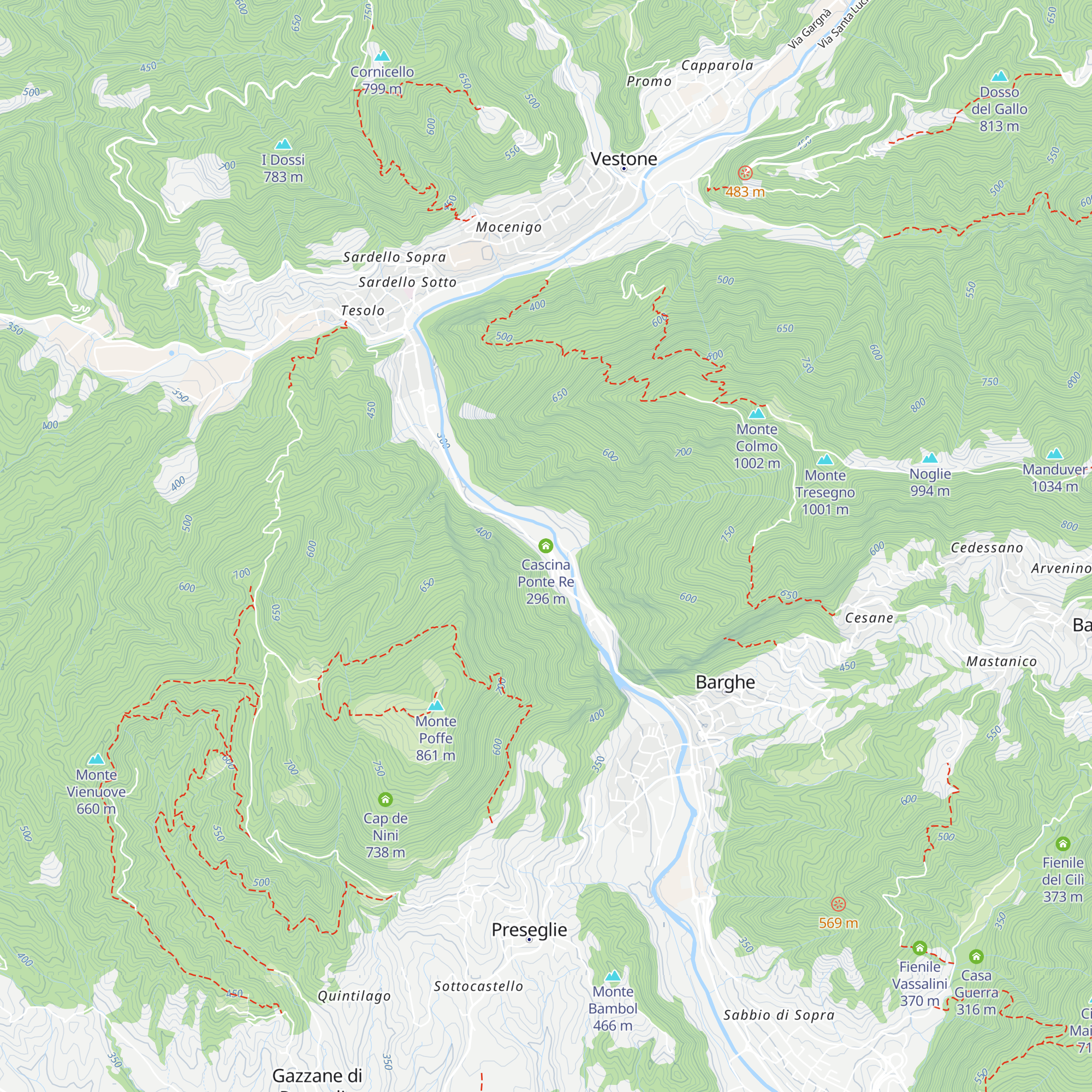 Cascina Ponte Re map
