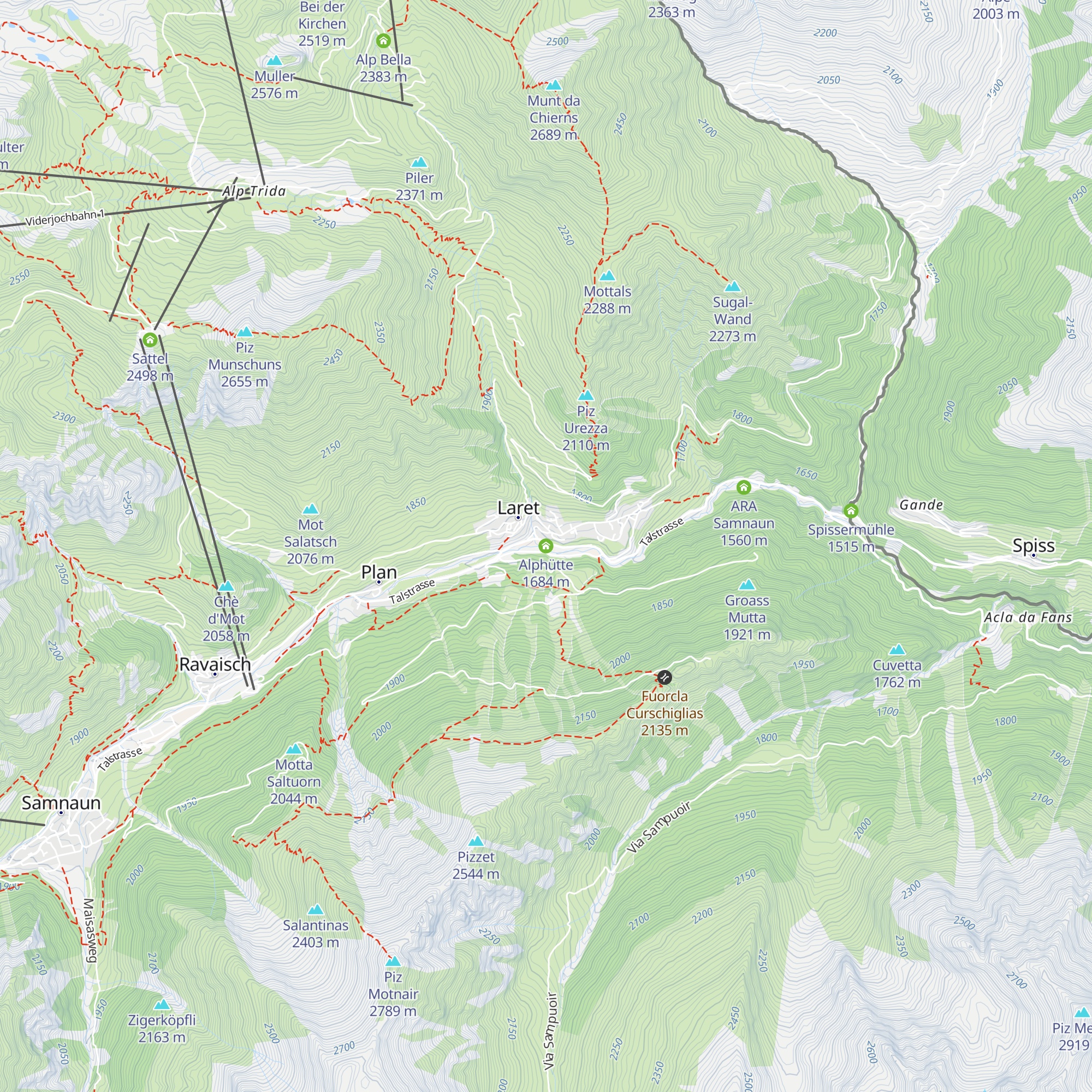Alphütte map