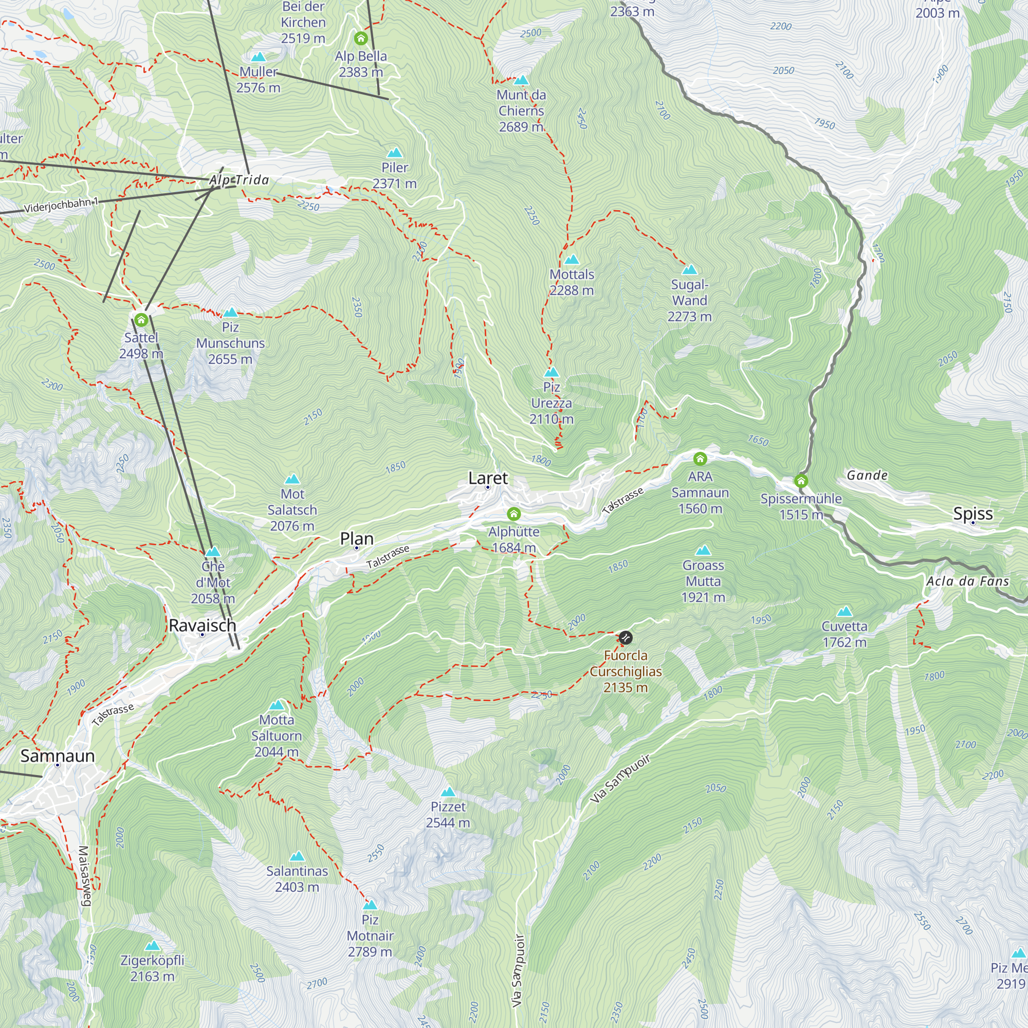 Alphütte map