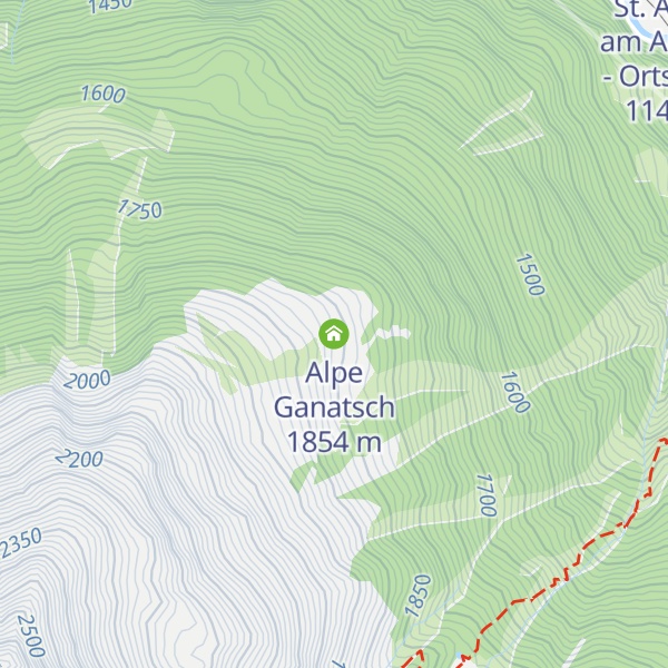 Map of Alpe Ganatsch