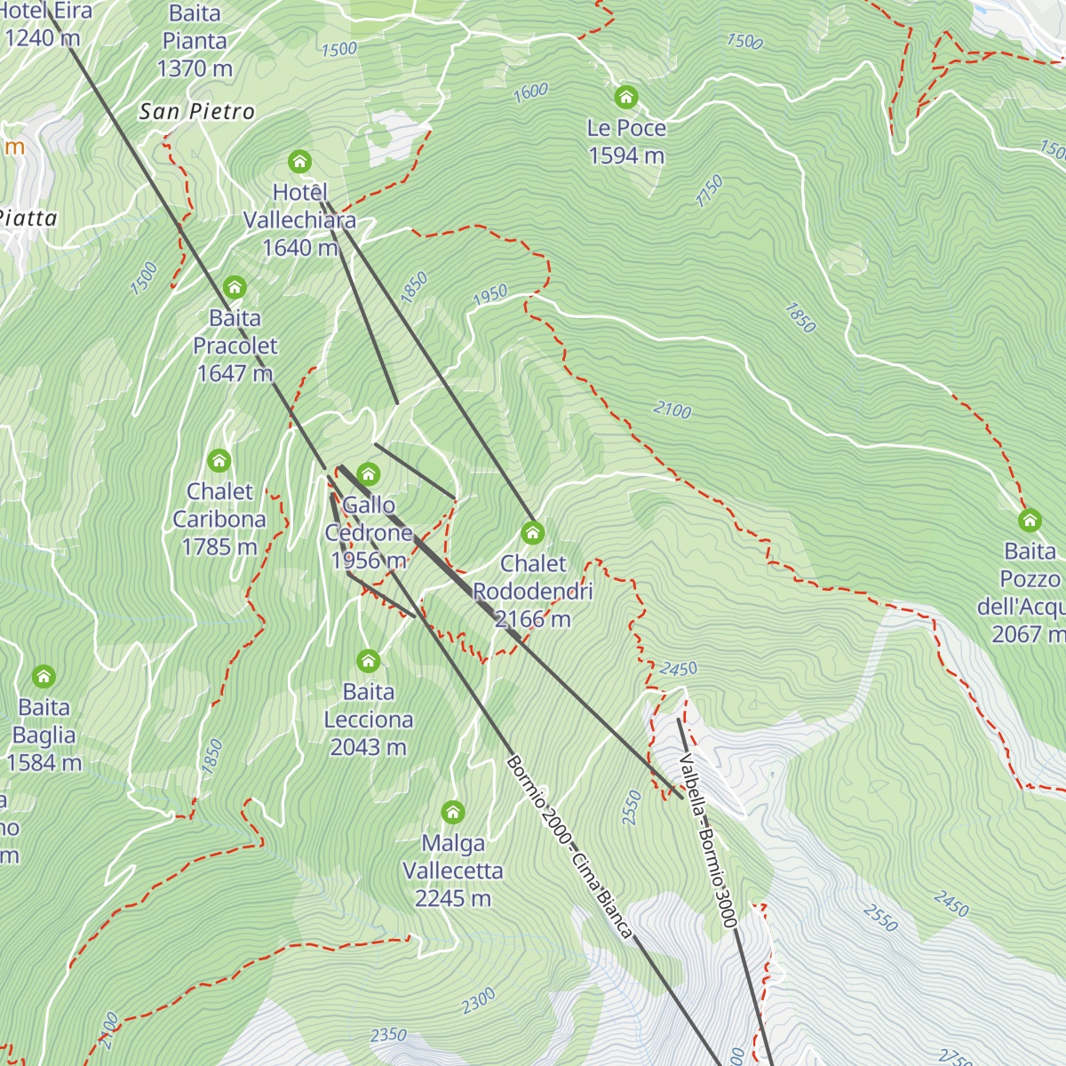Chalet Rododendri map