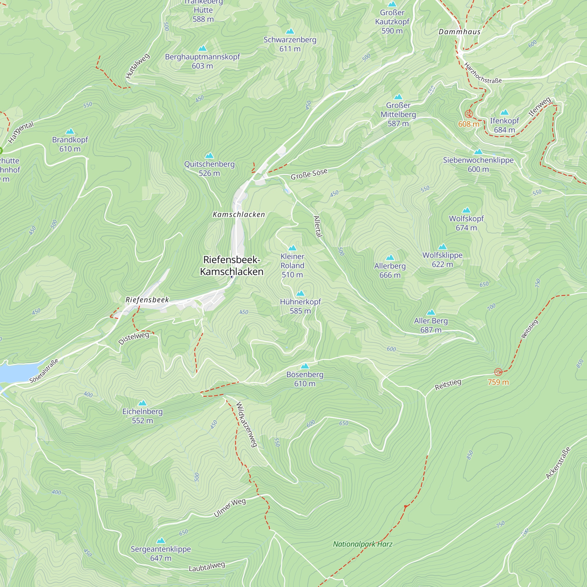 Eleonorenhütte map