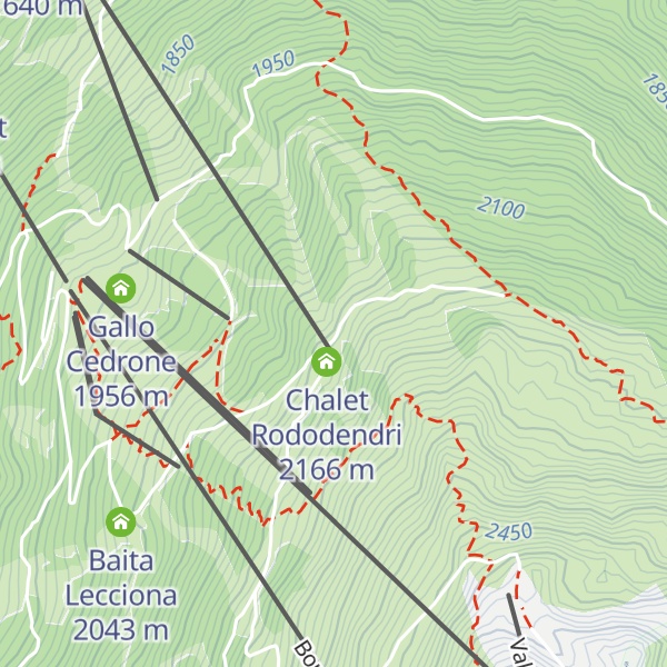 Map of Chalet la Rocca