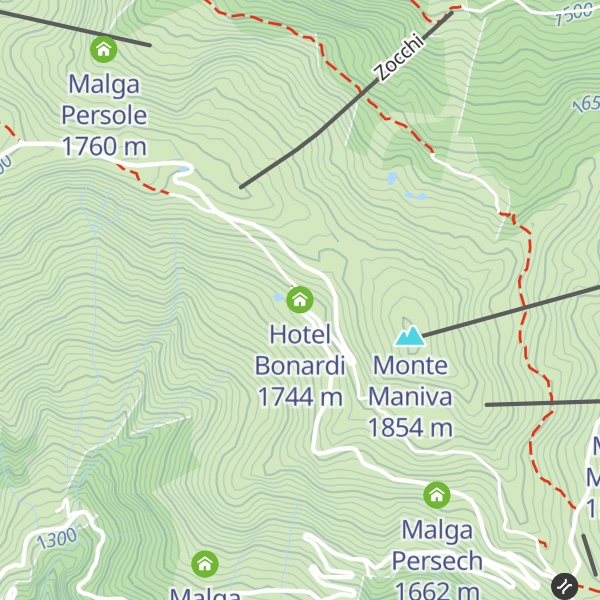 Map of Hotel Bonardi