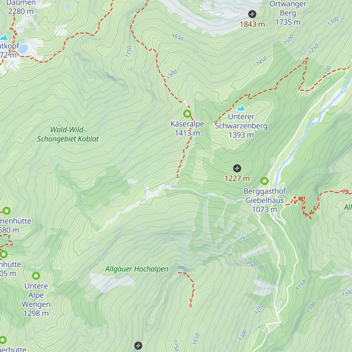 Alpe Engeratsgund map