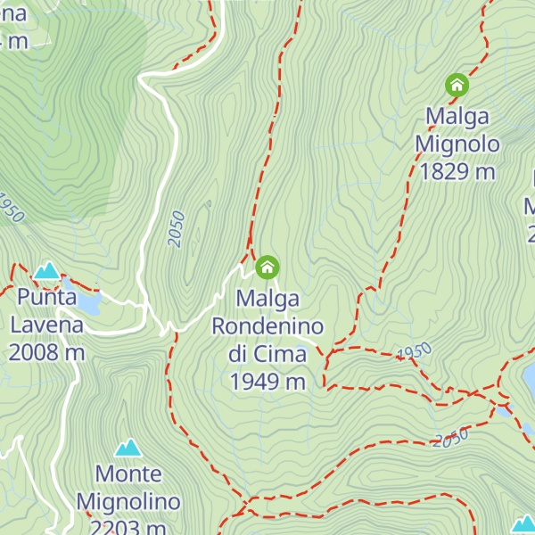 Map of Malga Rondenino di Cima