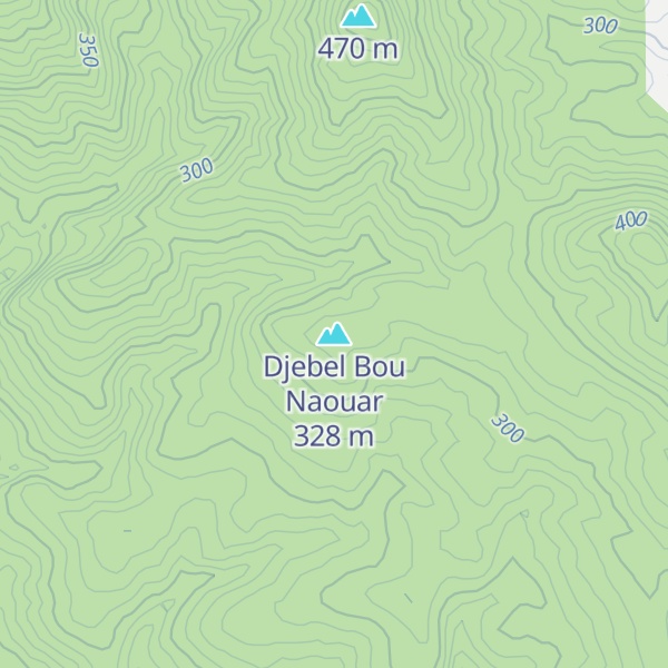 Map of Djebel Bou Naouar