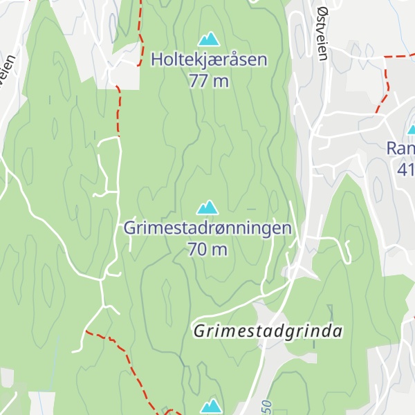 Map of Grimestadrønningen