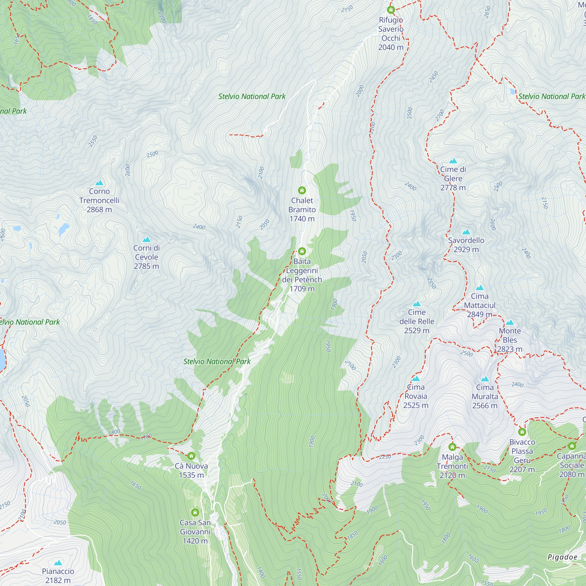 Baita Rizzi map