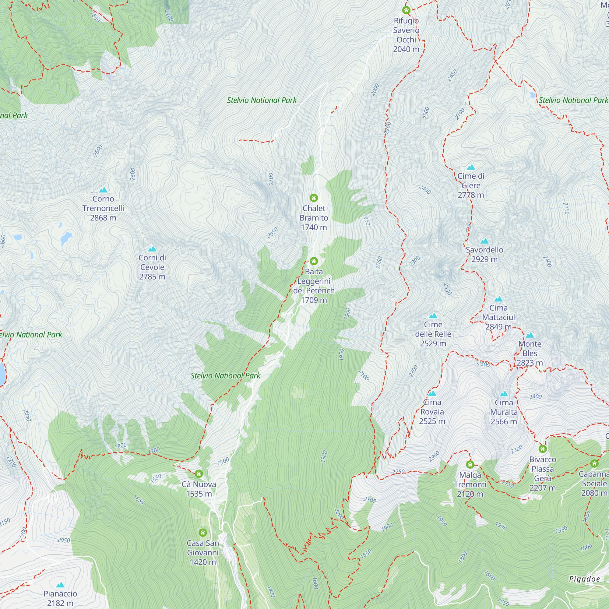 Baita Rizzi map