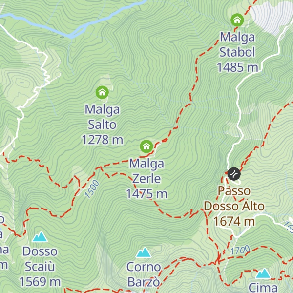 Map of Malga Zerle