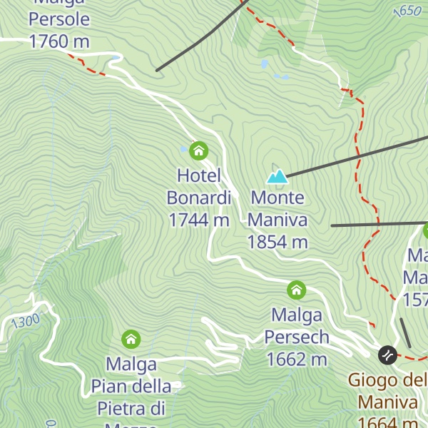 Map of Malga Lite