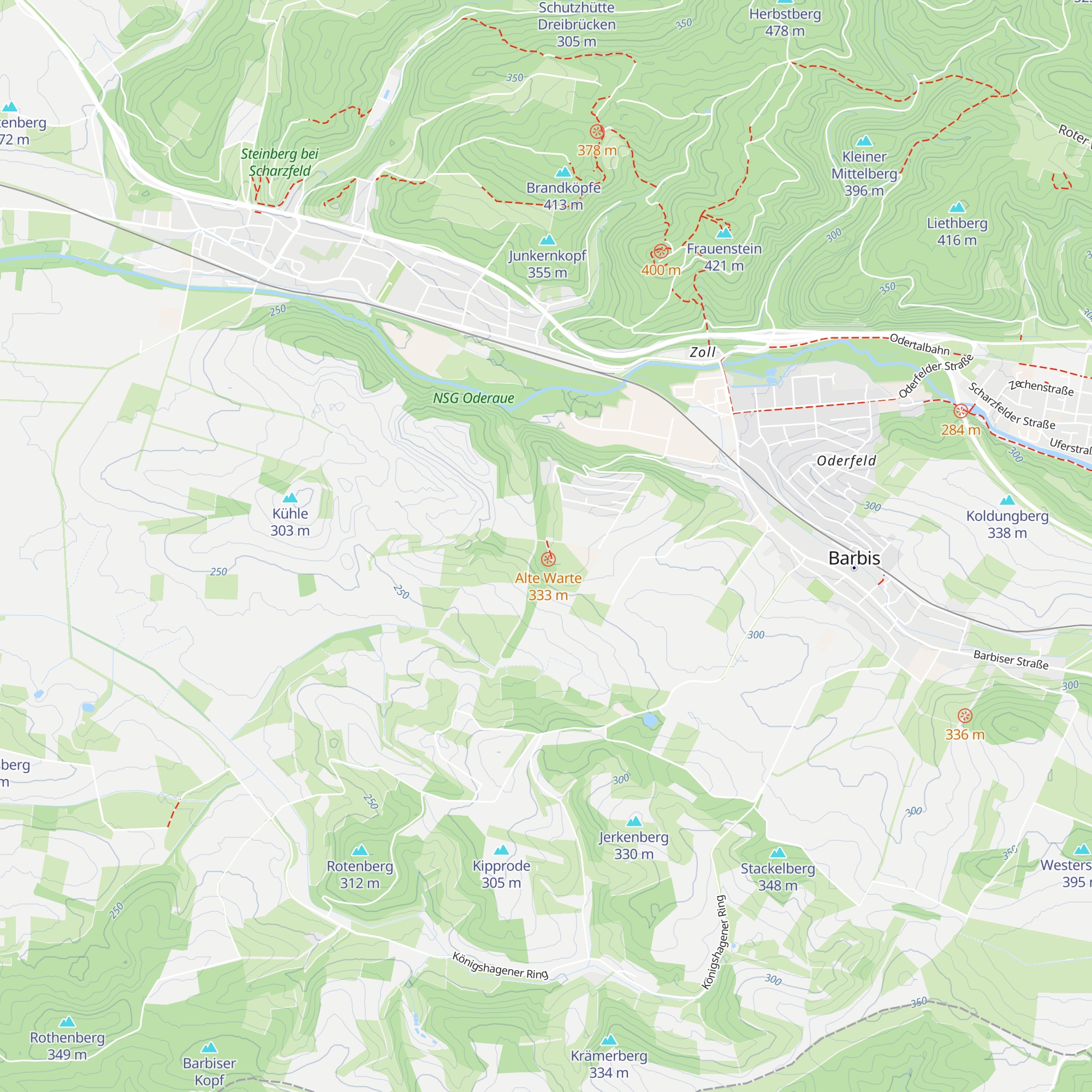 Minnigerode-Hütte map