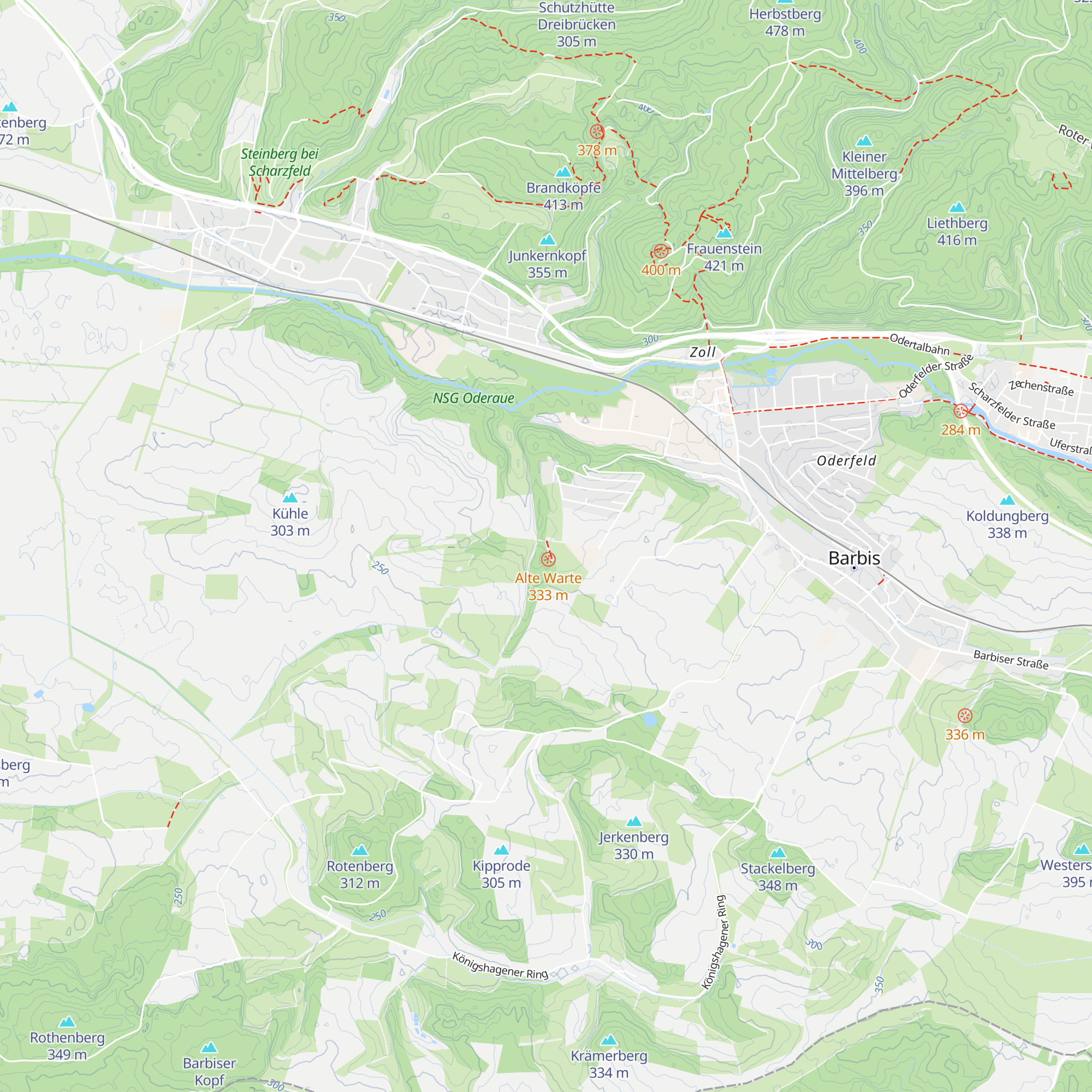 Minnigerode-Hütte map