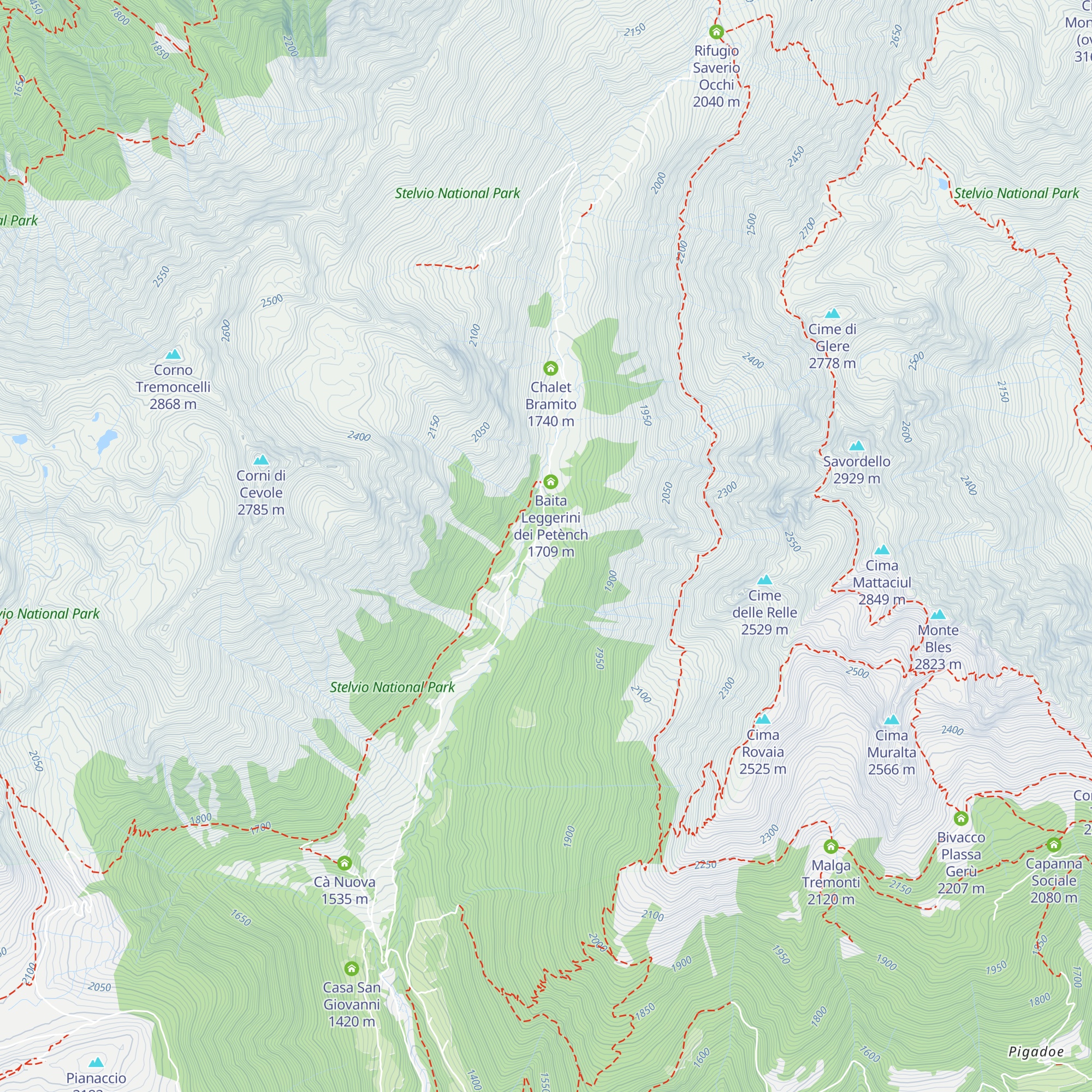Cà di Tonale map