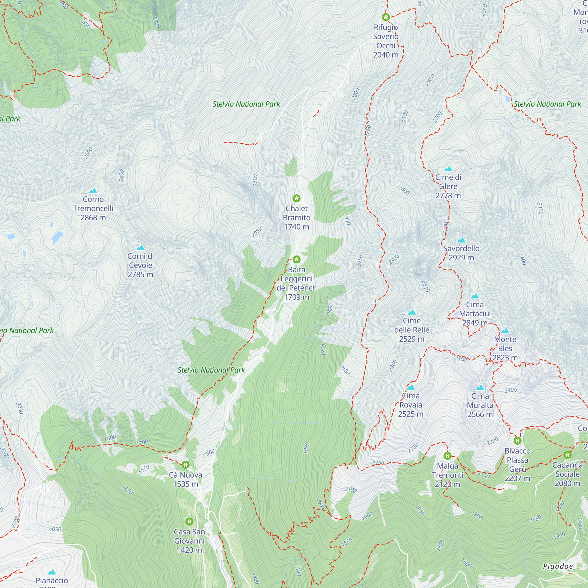 Cà di Tonale map
