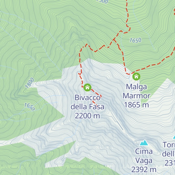 Map of Bivacco della Fasa