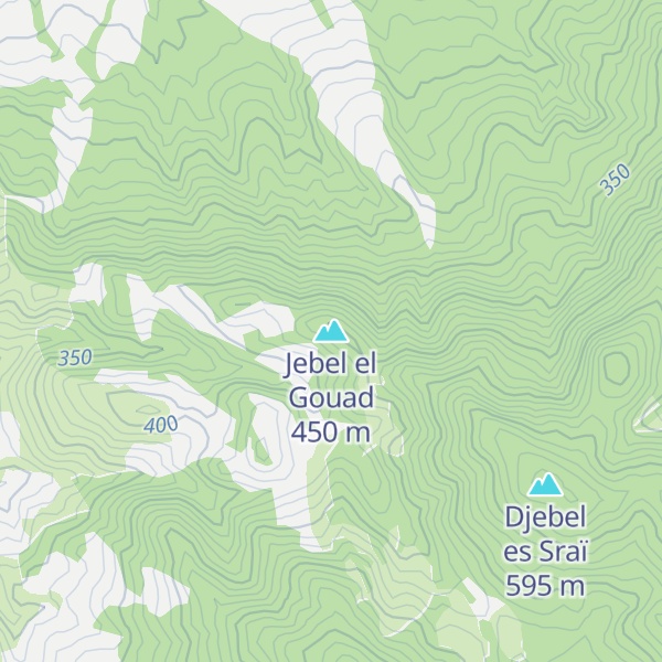 Map of Jebel el Gouad