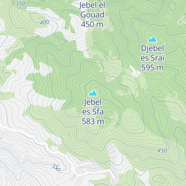 Map of Jebel es Sfa
