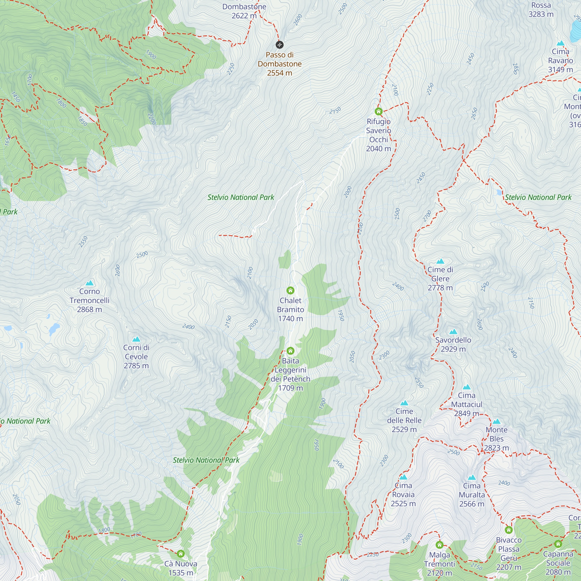 Chalet Bramito map
