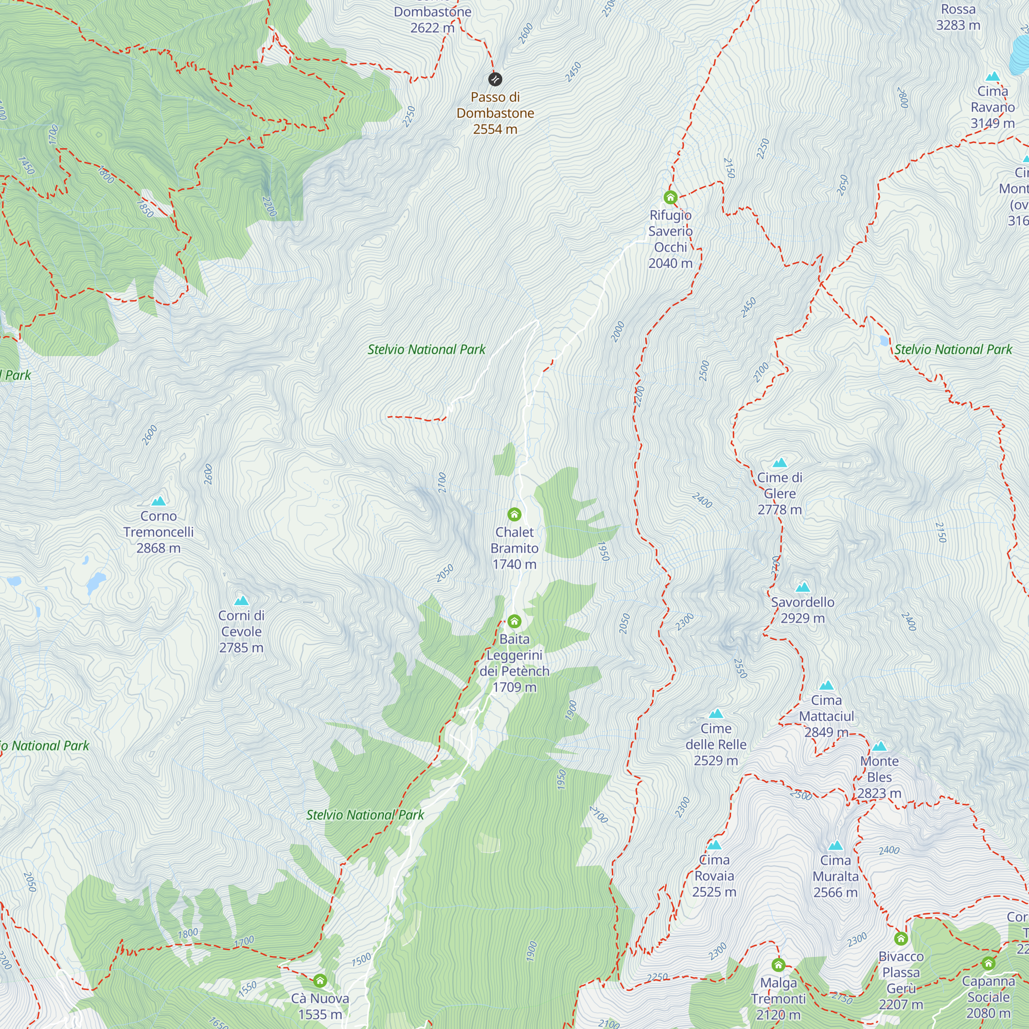 Chalet Bramito map