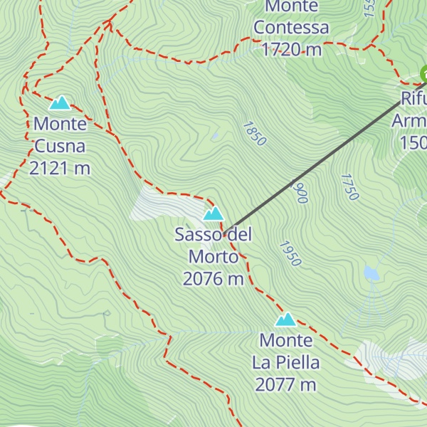Map of Sasso del Morto