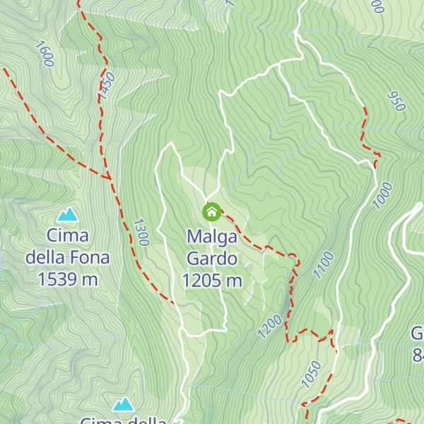 Map of Malga Gardo