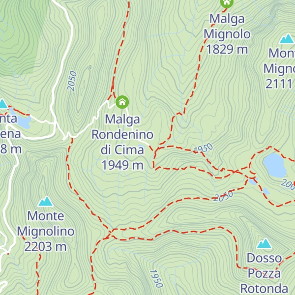 Map of Malga Mignolino