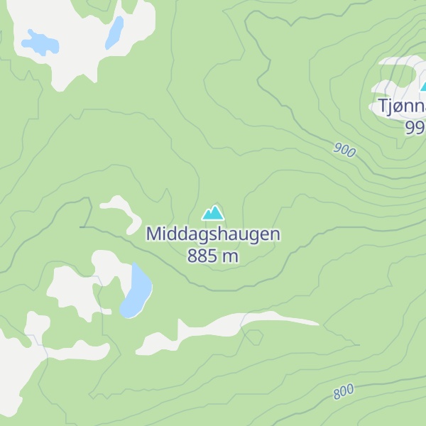 Map of Middagshaugen