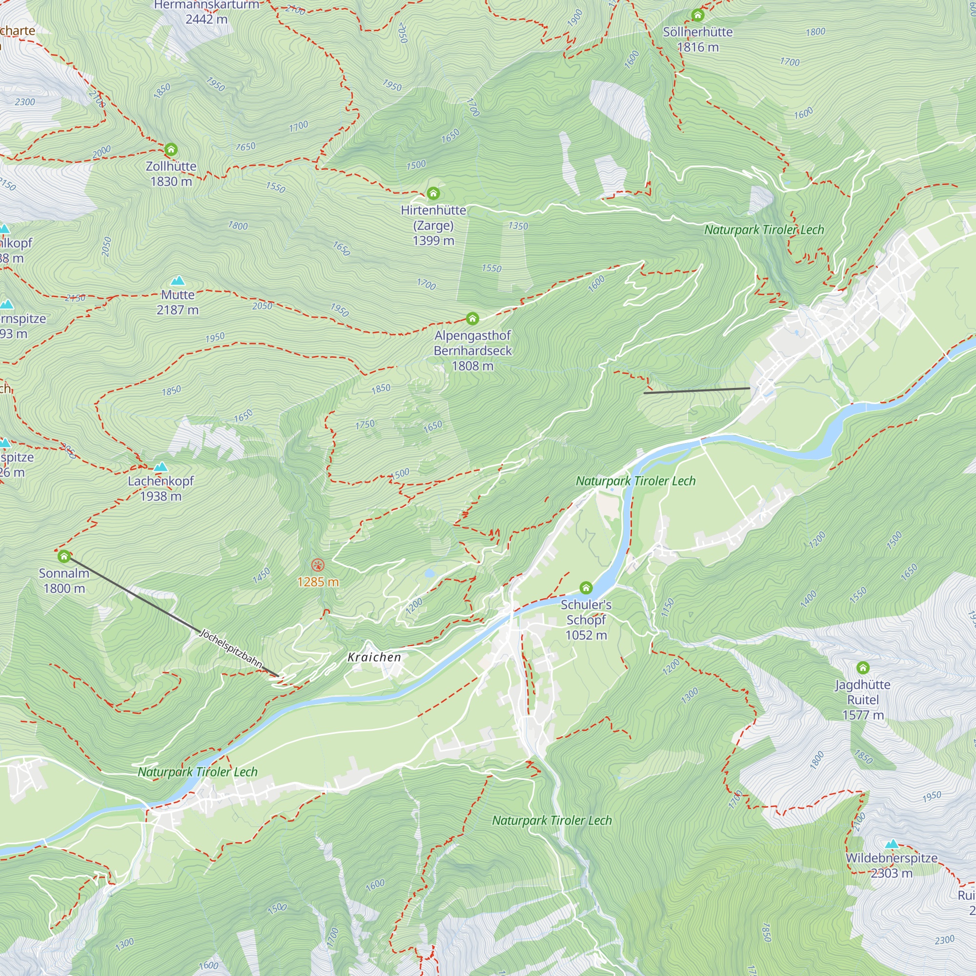 Hofalm map