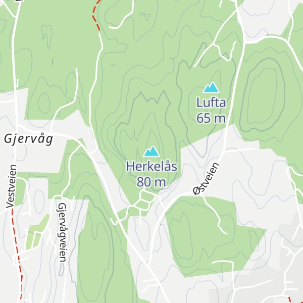 Map of Herkelås