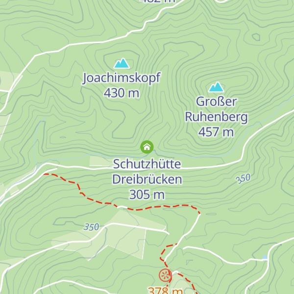 Map of Schutzhütte Dreibrücken