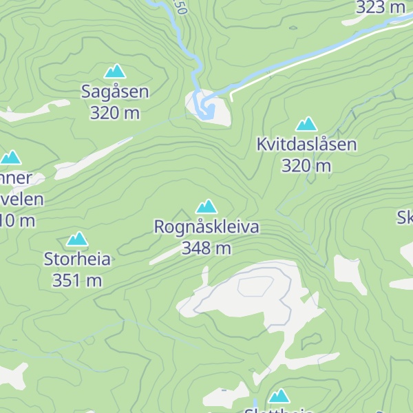 Map of Rognåskleiva