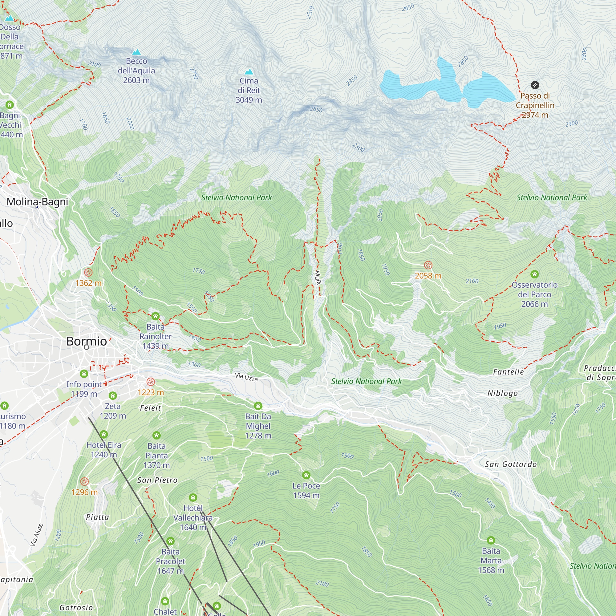 Casina Bassa map