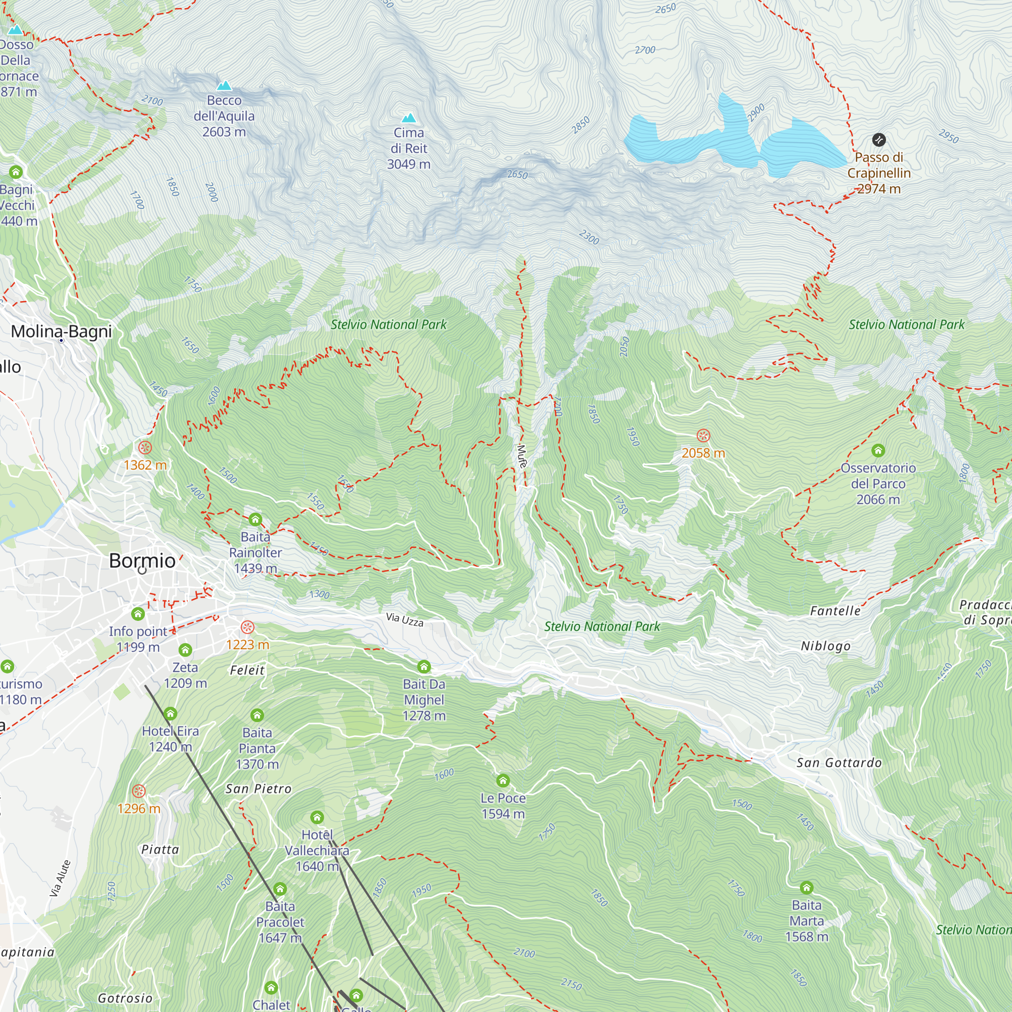 Casina Bassa map