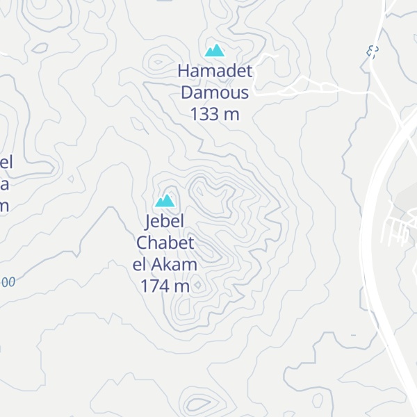Map of Jebel Bayada