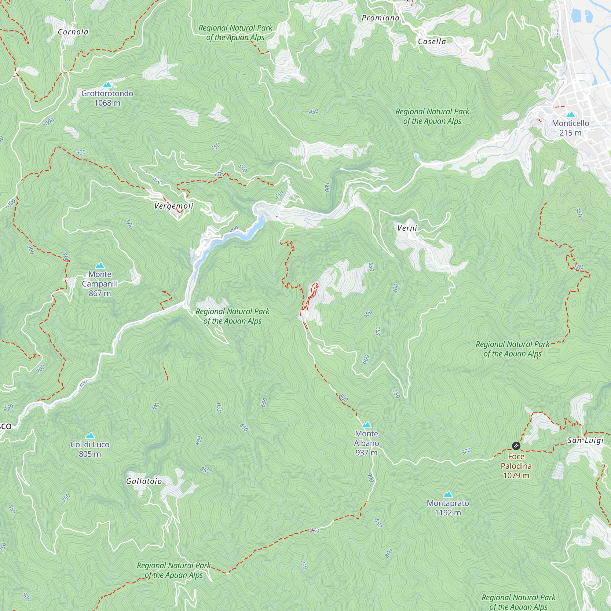 Rifugio La Mestà map