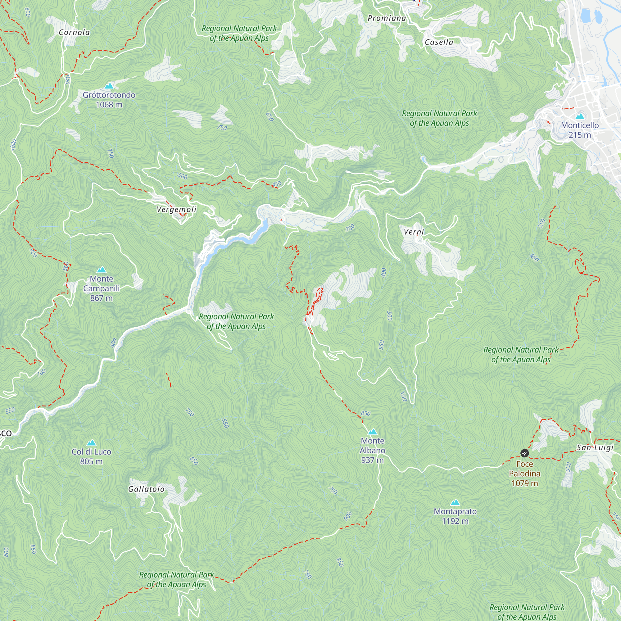 Rifugio La Mestà map