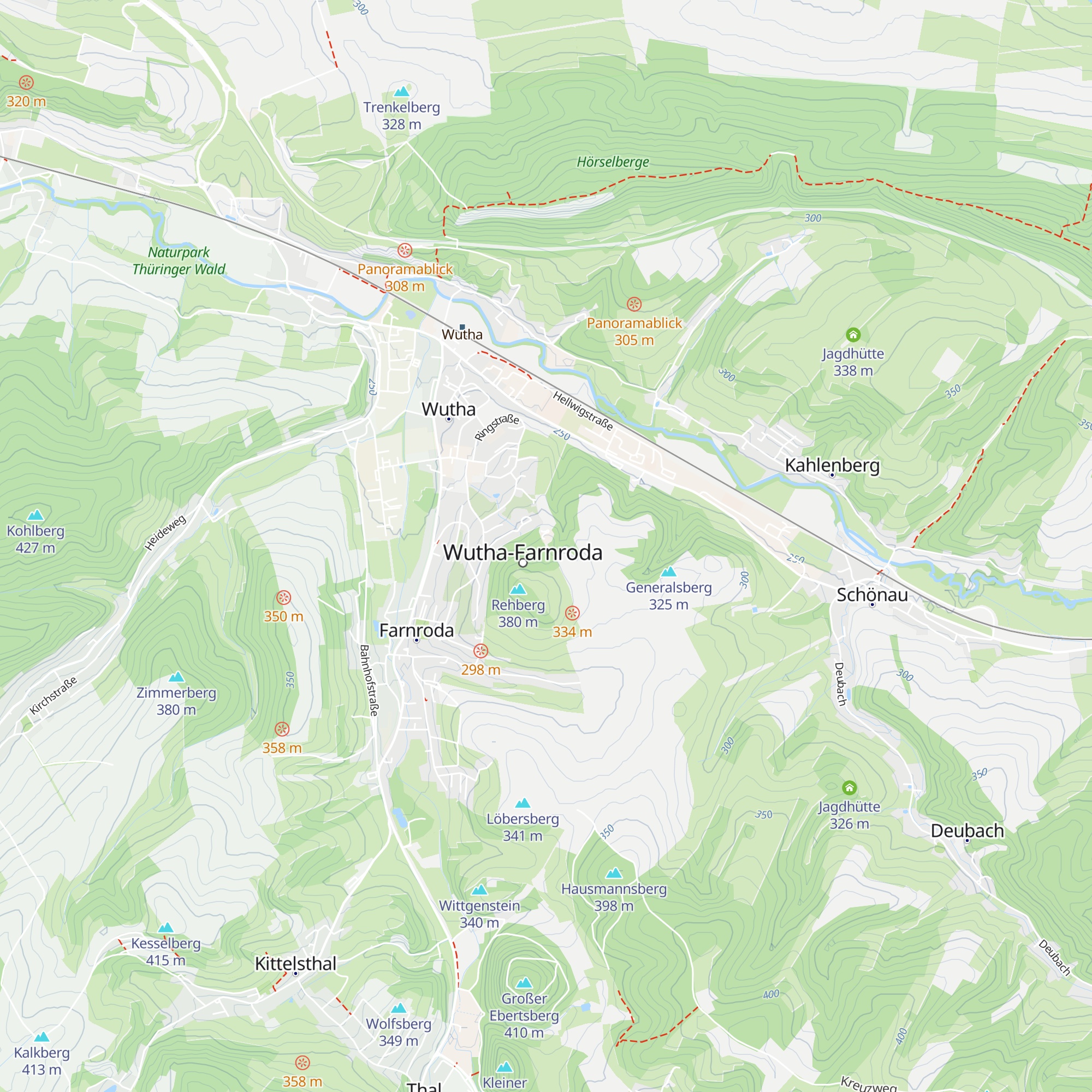 Skihütte map