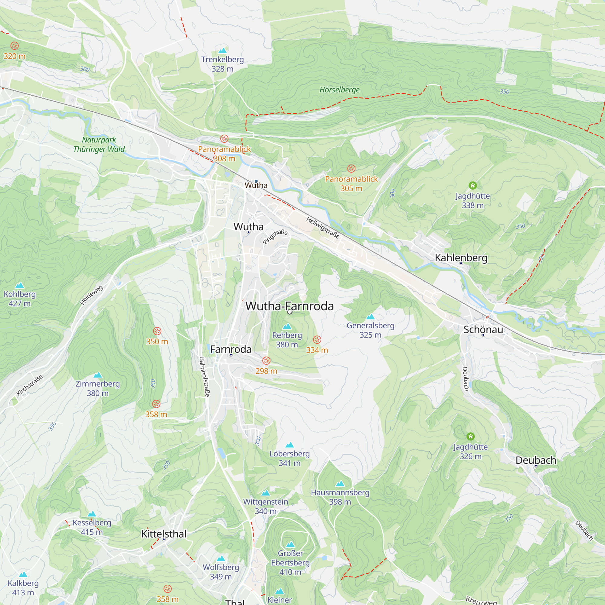 Skihütte map