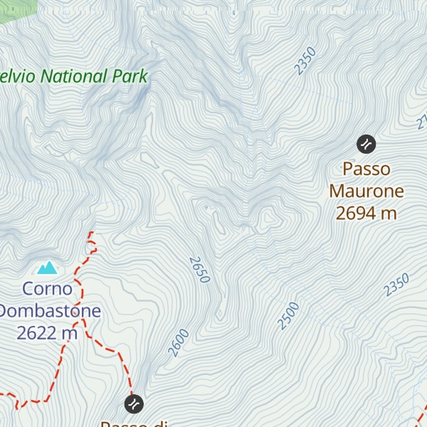 Map of Corno dei Becchi