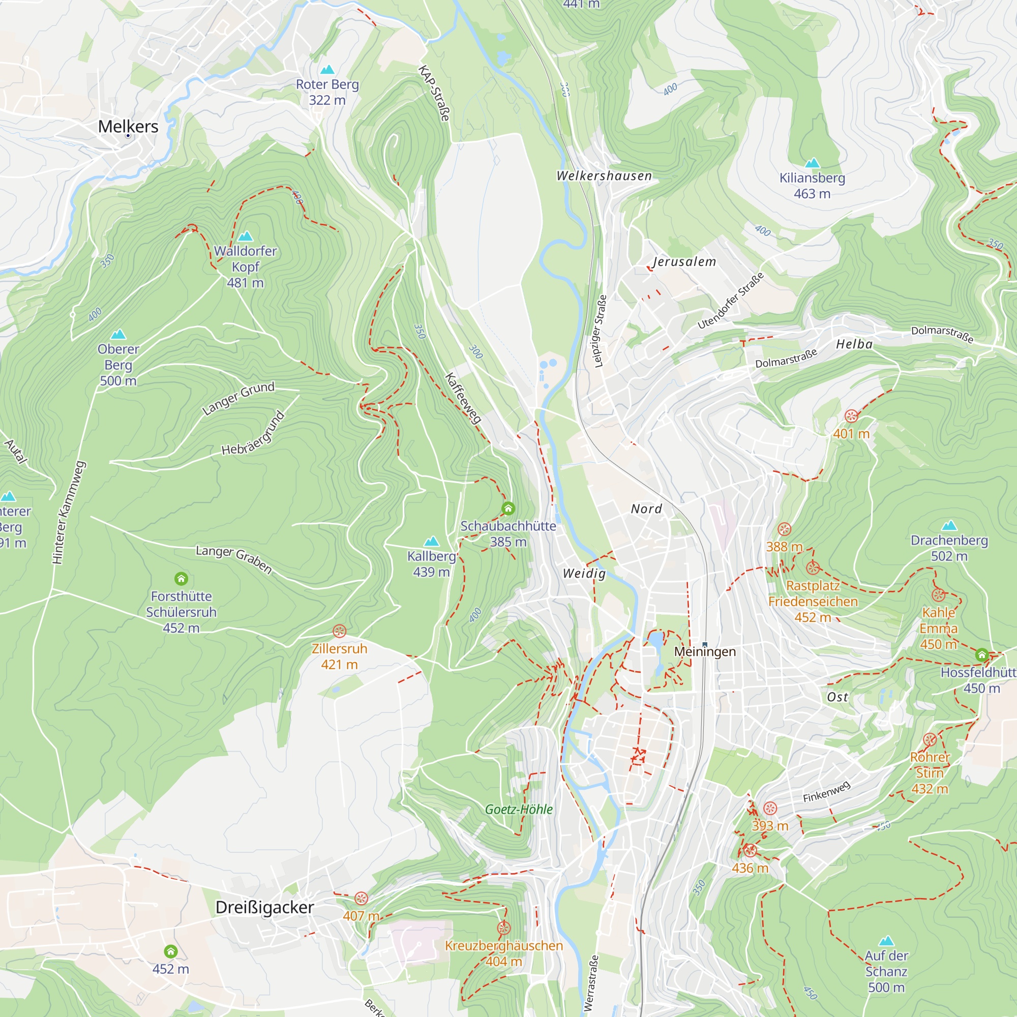 Schaubachhütte map
