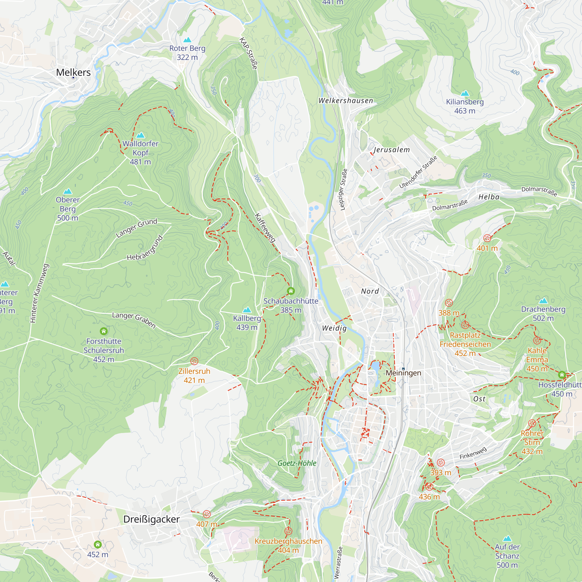 Schaubachhütte map