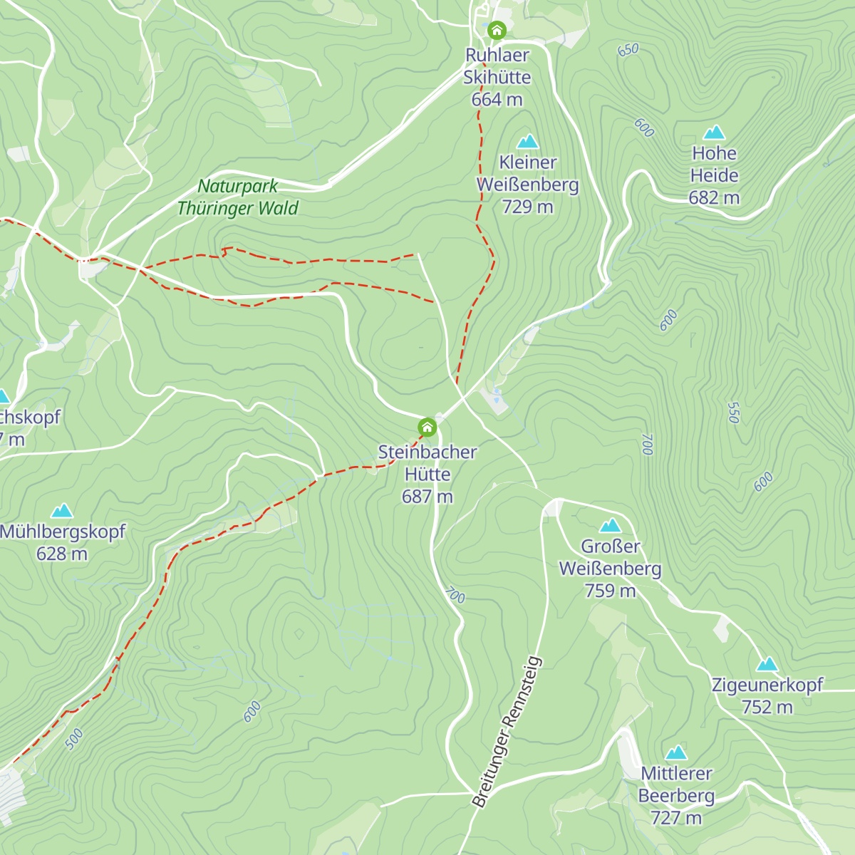 Steinbacher Hütte map