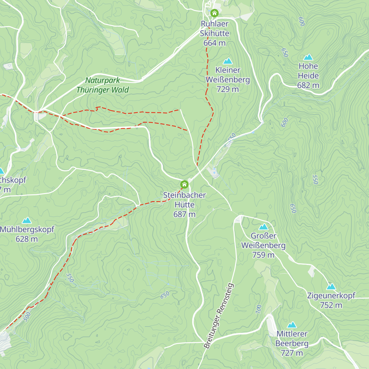 Steinbacher Hütte map