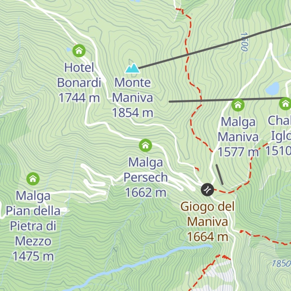 Map of Malga Persech